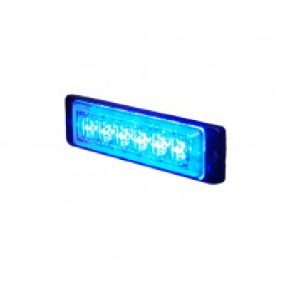 Durite 0-441-02 R65 Slimline High Intensity 6 Blue LED Warning Light (20 flash patterns) PN: 0-441-02